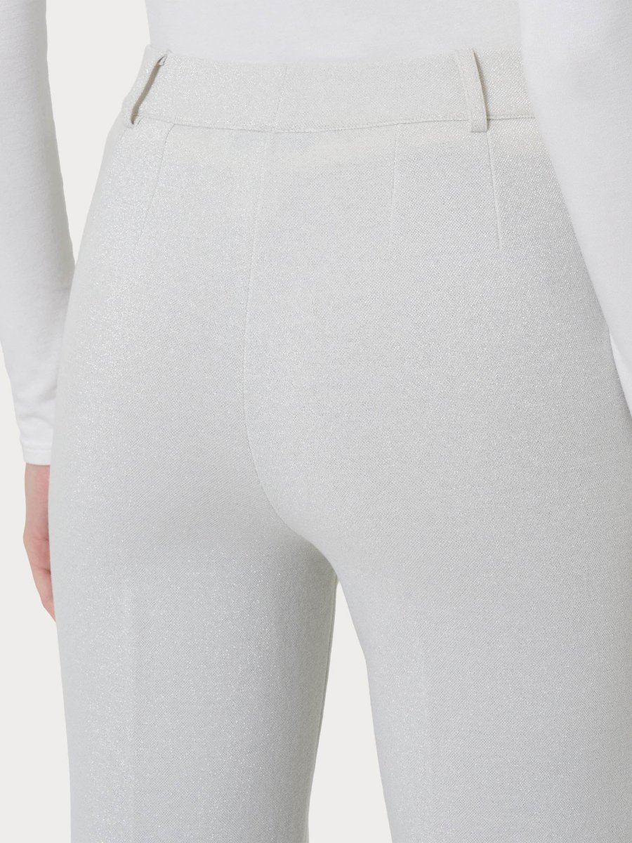 Pantalone dritto con tasche in tessuto Eco Jacquard - Fant.Champignon - immagine 4