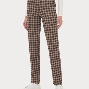 Pantalone dritto con tasche in tessuto Eco Jacquard - Fant.Nero