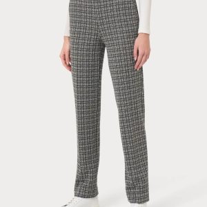 Pantalone dritto con tasche in tessuto Eco Jacquard - Fant.Vapore