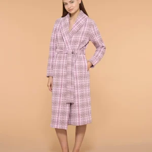 Vestaglia aperta lunga in trapuntino - Fant. Mauve Mist