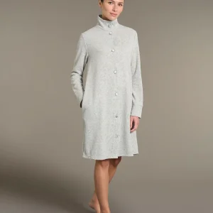 Vestaglia corta  in Cotton Eco Pile e Lurex - Fant.Vapore Mel.