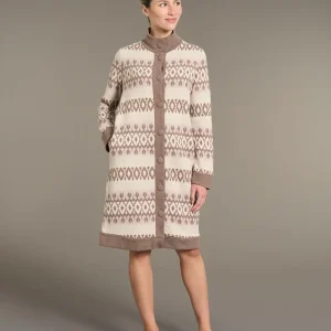 Vestaglia corta e aperta in Cotton Eco Pile - Fant.Cammello