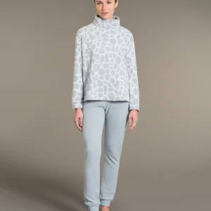 Pigiama a ciambella con fantasia animalier in cotton eco pile - Fant.Nebbia