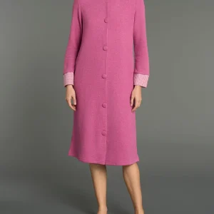 Vestaglia lunga e aperta in Cotton Eco Pile - Fant.Vinaccia