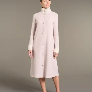 Vestaglia lunga e aperta in Cotton Eco Pile - Fant.Mirtillo