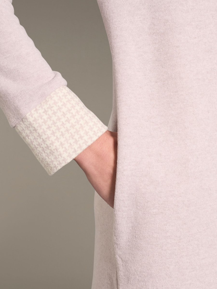 Vestaglia lunga e aperta in Cotton Eco Pile - Fant.Mirtillo - immagine 4