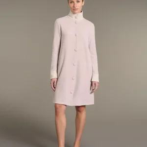 Giacca da camera lunga e aperta in cotton eco pile  - Fant.Mirtillo