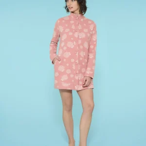 Vestaglia con collo alto in Cotton Eco Pile - Fant.Pesco