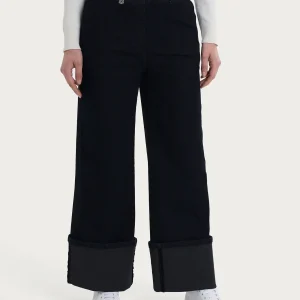 Jeans a palazzo in Super Denim - Nero