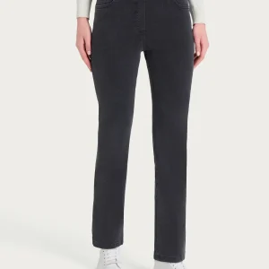 Jeans dritto con tasche in Super Denim - Antracite