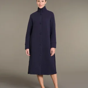 Vestaglia lunga con bottoni in trapuntino - Tenebre