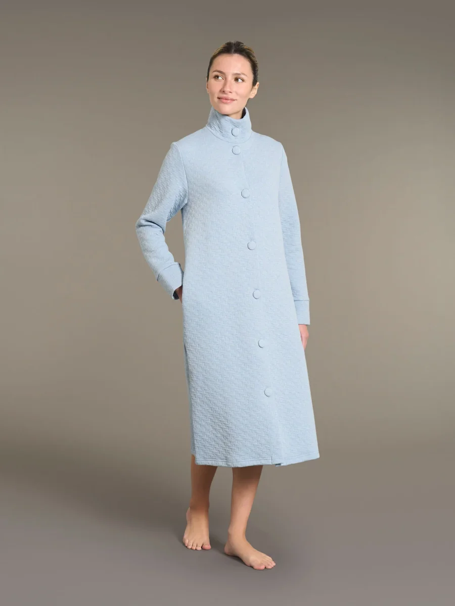 Vestaglia lunga con bottoni in trapuntino - Giove - immagine 2