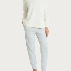 Pigiama serafino in Polar Fleece - Avorio