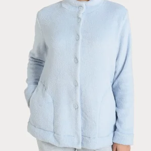 Giacca aperta in polar fleece - Xenon Blue