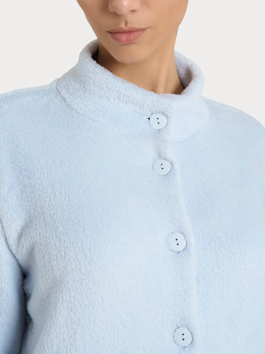 Giacca aperta in polar fleece - Xenon Blue - immagine 4