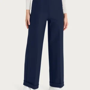 Pantalone modellante alla caviglia in tessuto compact - Persia