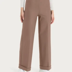 Pantalone modellante alla caviglia in tessuto compact - Pine Bark