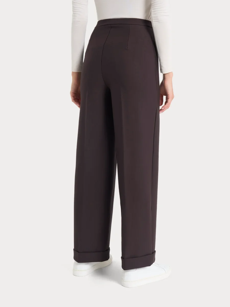 Pantalone modellante alla caviglia in tessuto compact - Chocolate Torte - immagine 3