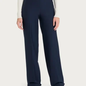 Pantalone modellante ampio in tessuto compact - Persia