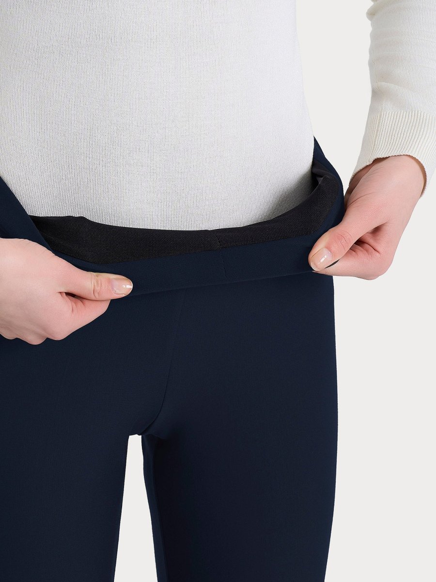 Pantalone modellante dritto con tasche in Compact - Persia - immagine 5