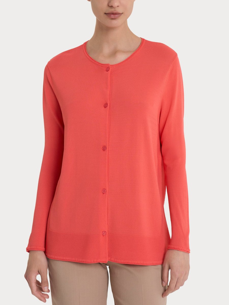 Cardigan aperto con bottoni in Crêpe - Dubarry - immagine 2