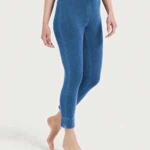 beYOUtiful Homewear – Leggings capri in maglia denim - Jeans