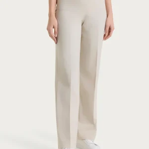 Pantalone ampio in Super Fresh - Champignon