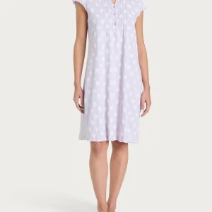 Camicia da notte aperta con nervature in Jersey di cotone - Fant. Thistle