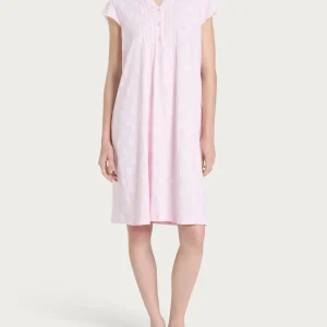 Camicia da notte aperta con nervature in Jersey di cotone - Fant. Pink a boo