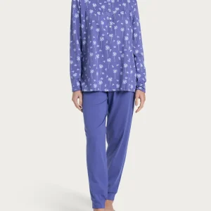 Pigiama serafino con arricciatura in Jersey di cotone 54-60 - Fant. Marlin