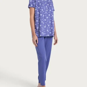 Pigiama a serafino con arricciatura in Jersey di cotone 54-60 - Fant. Marlin