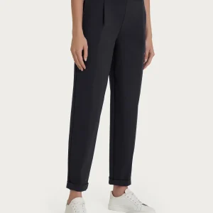 Pantalone a carota con tasche in Compact Light  - Nero