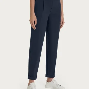 Pantalone a carota con tasche in Compact Light  - Bleu