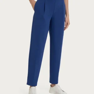 Pantalone a carota con tasche in Compact Light  - Blueberry