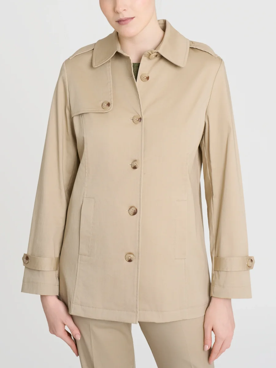 Trench in Satin Power WR - Irish Cream