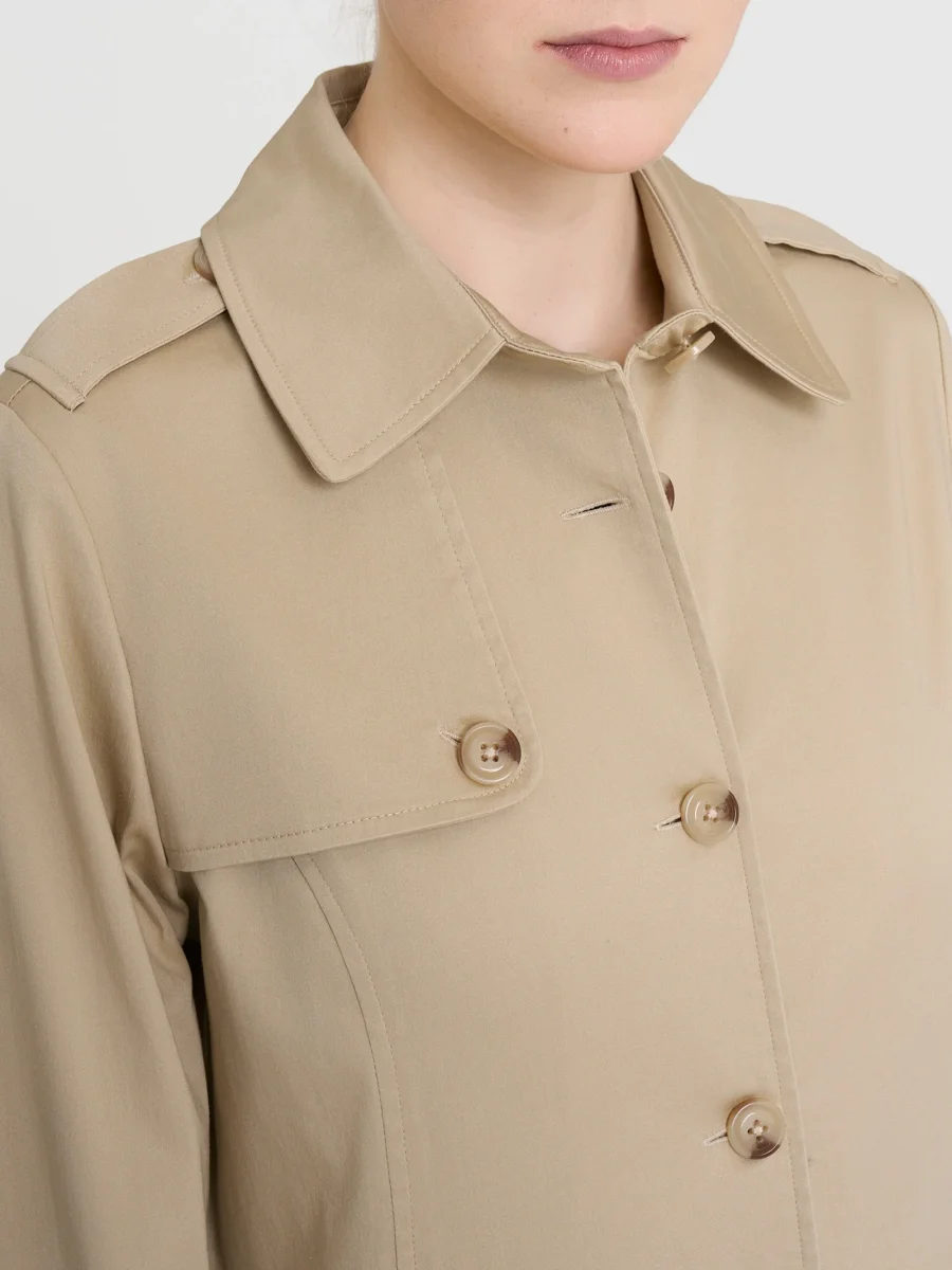 Trench in Satin Power WR - Irish Cream - immagine 4