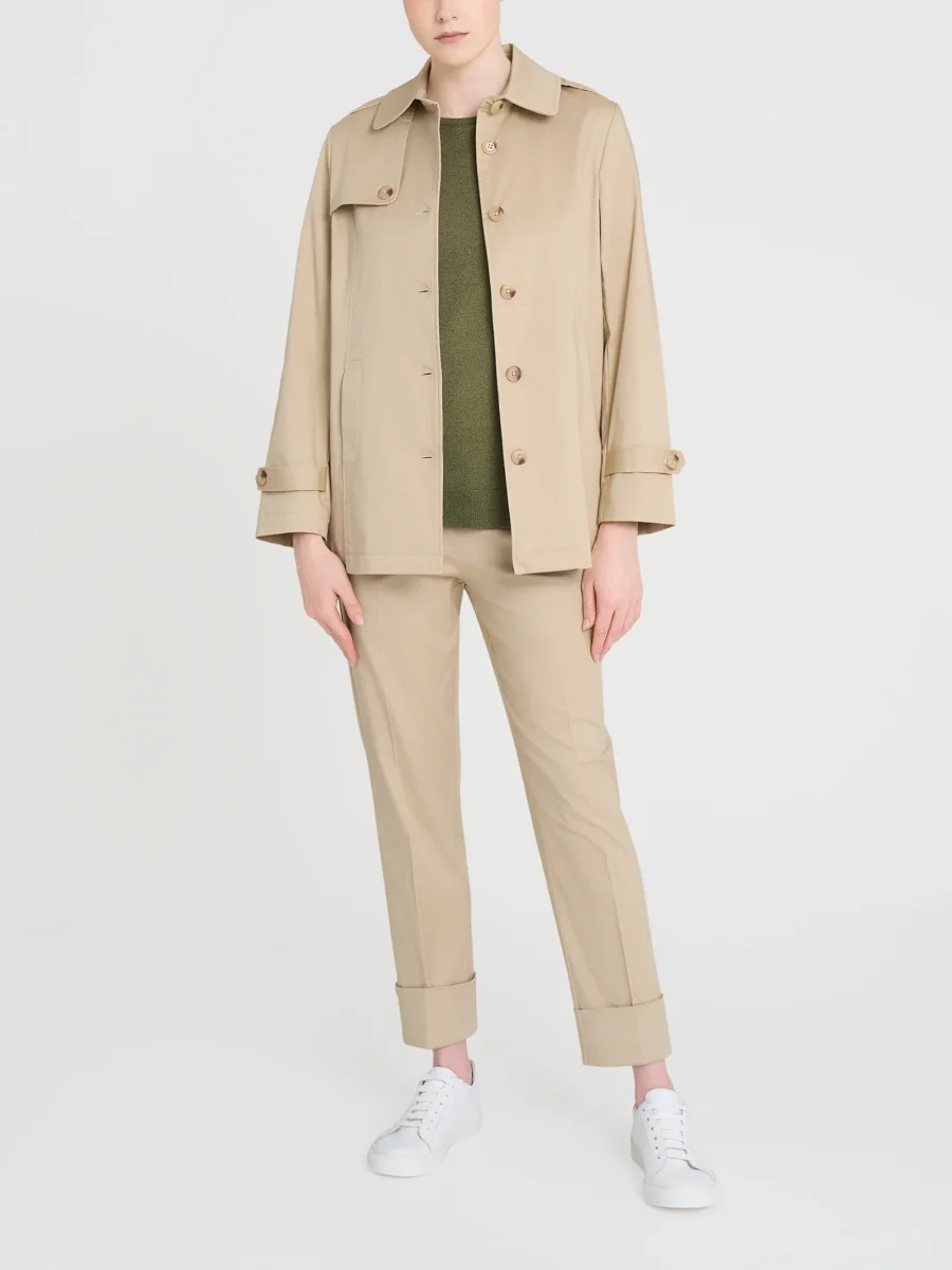 Trench in Satin Power WR - Irish Cream - immagine 5