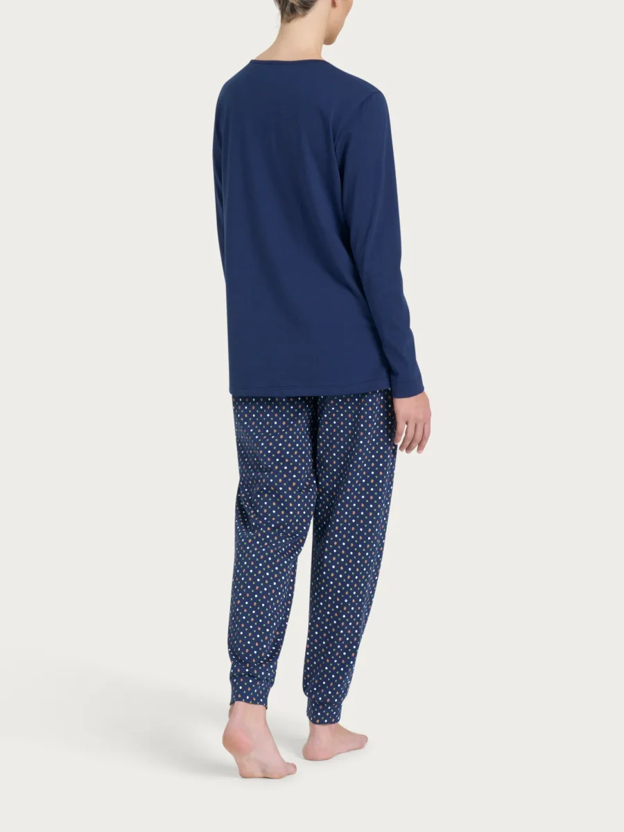 Pigiama serafino con fantasia in Jersey di cotone - Fant. Naval Academy - immagine 3