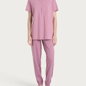 Pigiama trittico in Jersey di cotone - Fant. Dusky Orchid