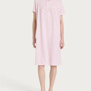 Camicia da notte con rouche in Jersey di cotone - Fant.Bianco