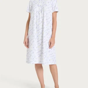 Camicia da notte con rouche in Jersey di cotone - Fant. Thistle