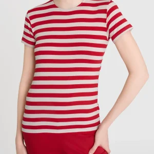 Maglietta con stripes e maniche corte in Viscosa Summer - Fant. Salsa Riga Pari