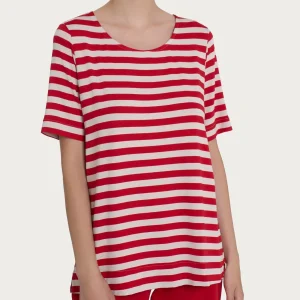 Maglietta girocollo con stripes in Viscosa Summer - Fant. Salsa Riga Pari