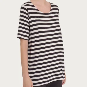 Maglietta girocollo con stripes in Viscosa Summer - Fant. Chocolate Torte Riga Pari