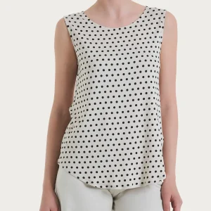 Top smanicato con dots in Viscosa Summer - Fant.Champignon
