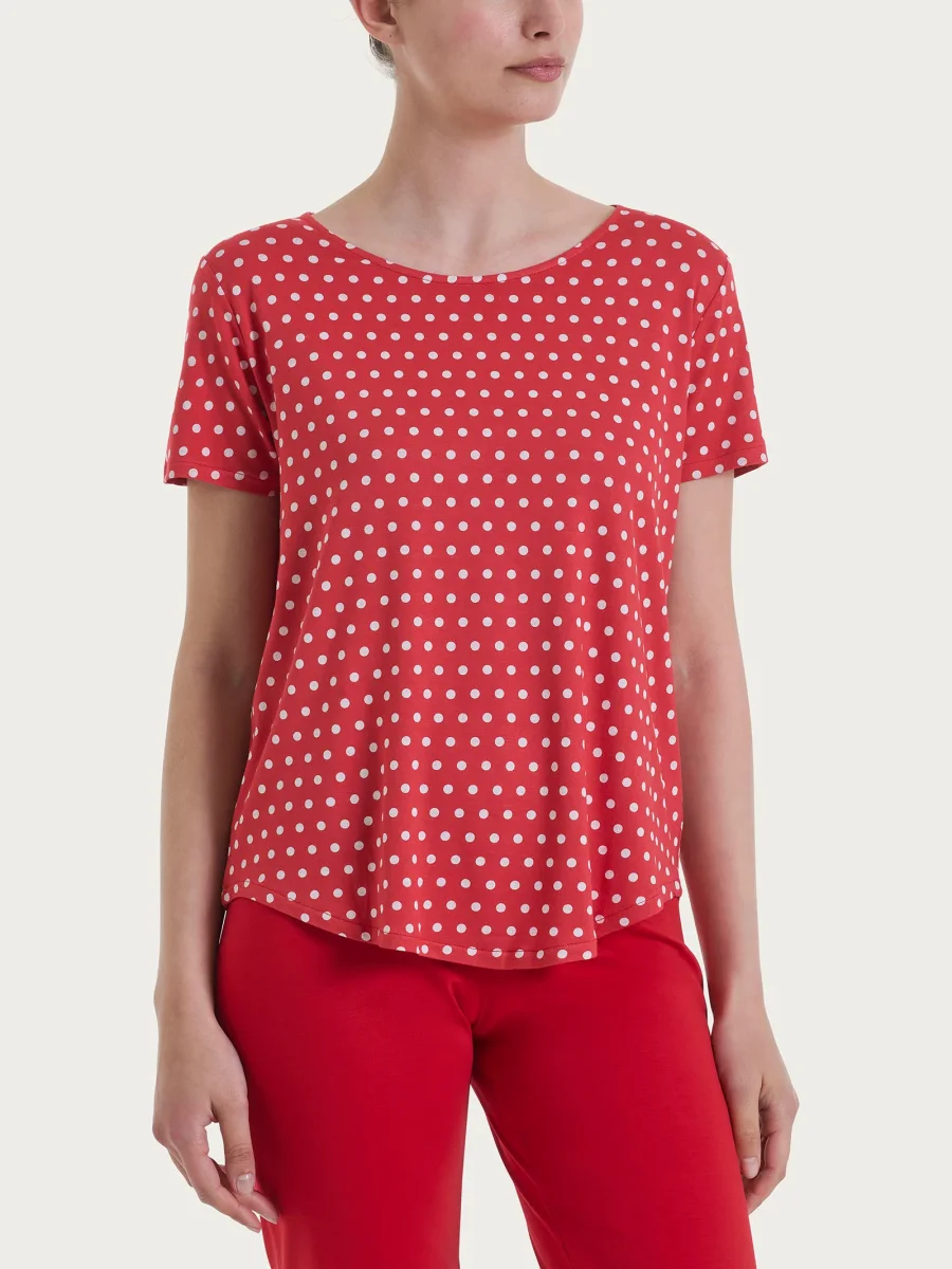 Maglietta con manica corta e dots in Viscosa Summer - Fant. Salsa - immagine 2