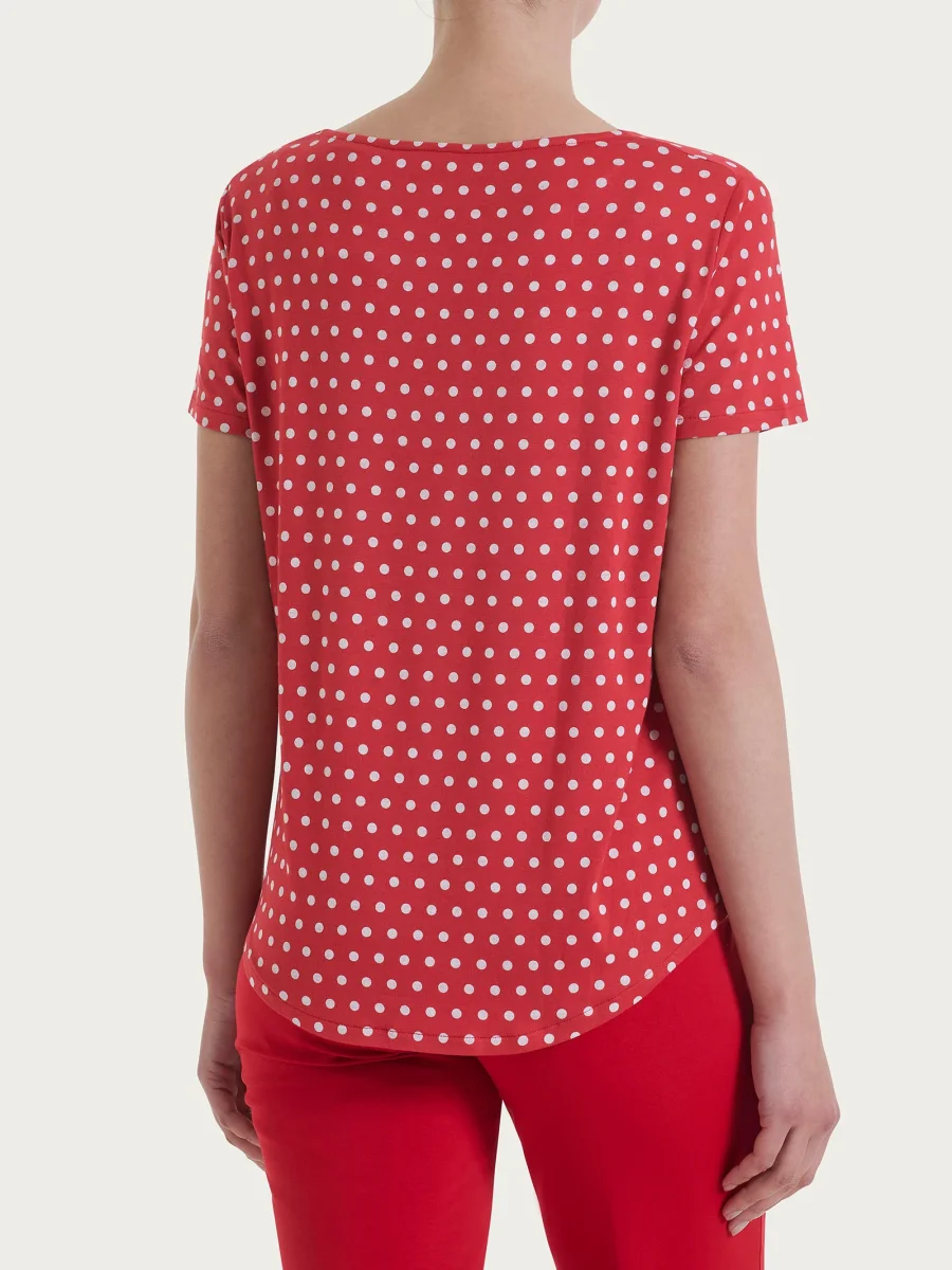 Maglietta con manica corta e dots in Viscosa Summer - Fant. Salsa - immagine 3