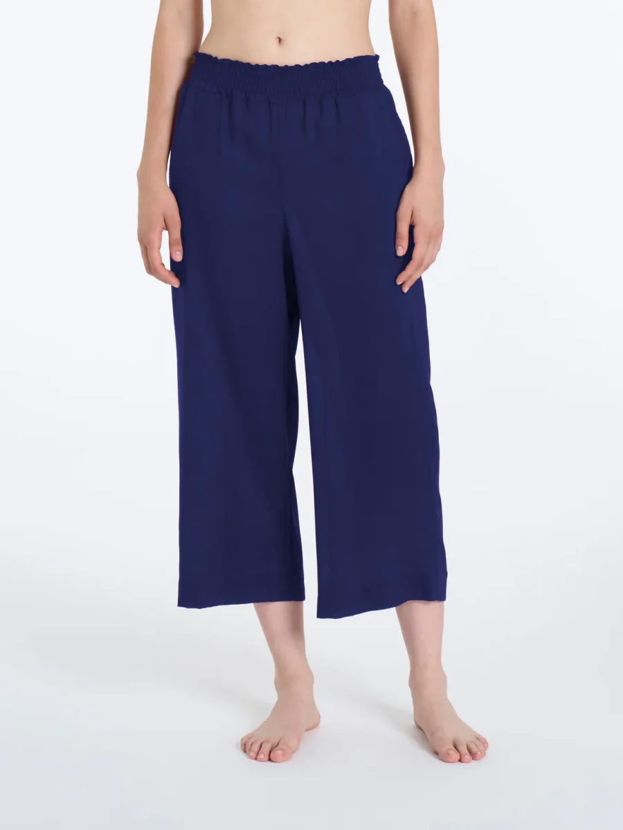 Pantalone ampio pinocchietto in Ecoseta - Copiativo