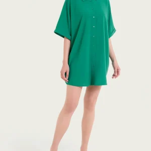 Chemisier con manica kimono in EcoSeta - Bayou