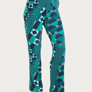 Pantalone ampio con geometric pattern in Viscosa Summer - Fant. Bayou
